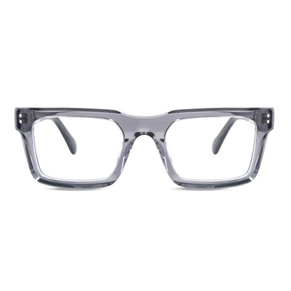 Salvador armazones ópticos transparente perspectiva 3/4 para hombre #color_transparente