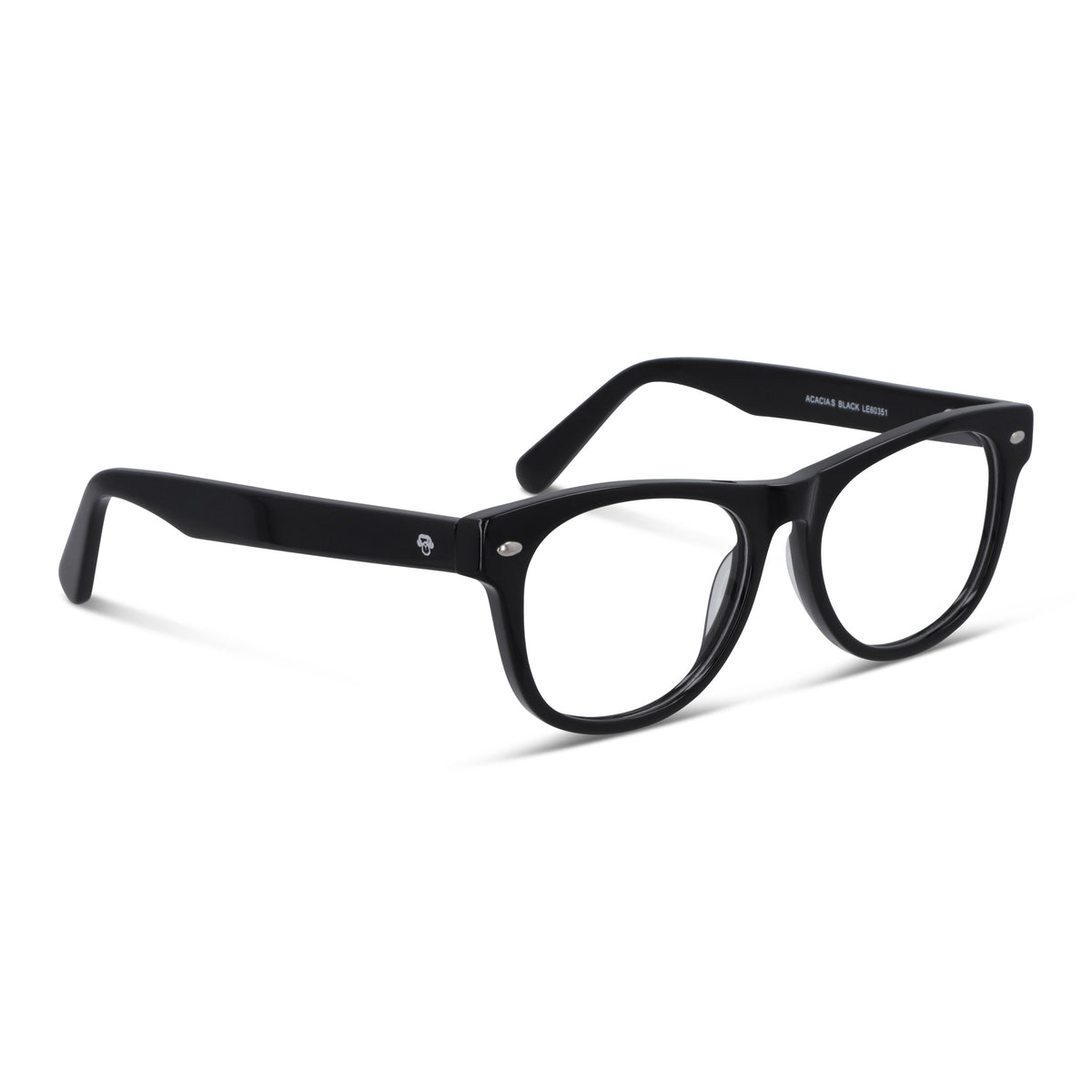 Acacia High Fit lentes de lectura hombre negro diseño frontal #color_negro