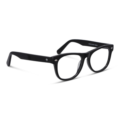 Acacia High Fit lentes de lectura hombre negro diseño frontal #color_negro