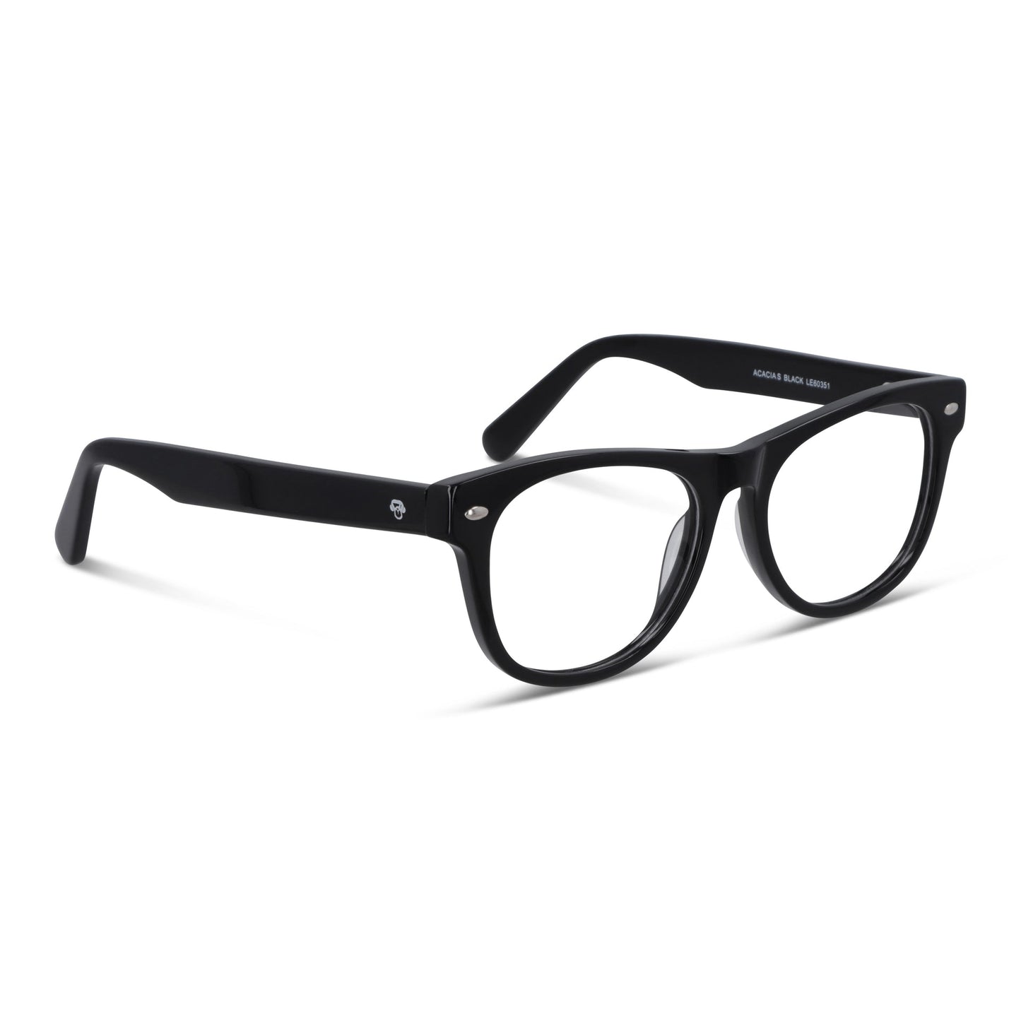 Acacia High Fit lentes de lectura hombre negro diseño frontal #color_negro