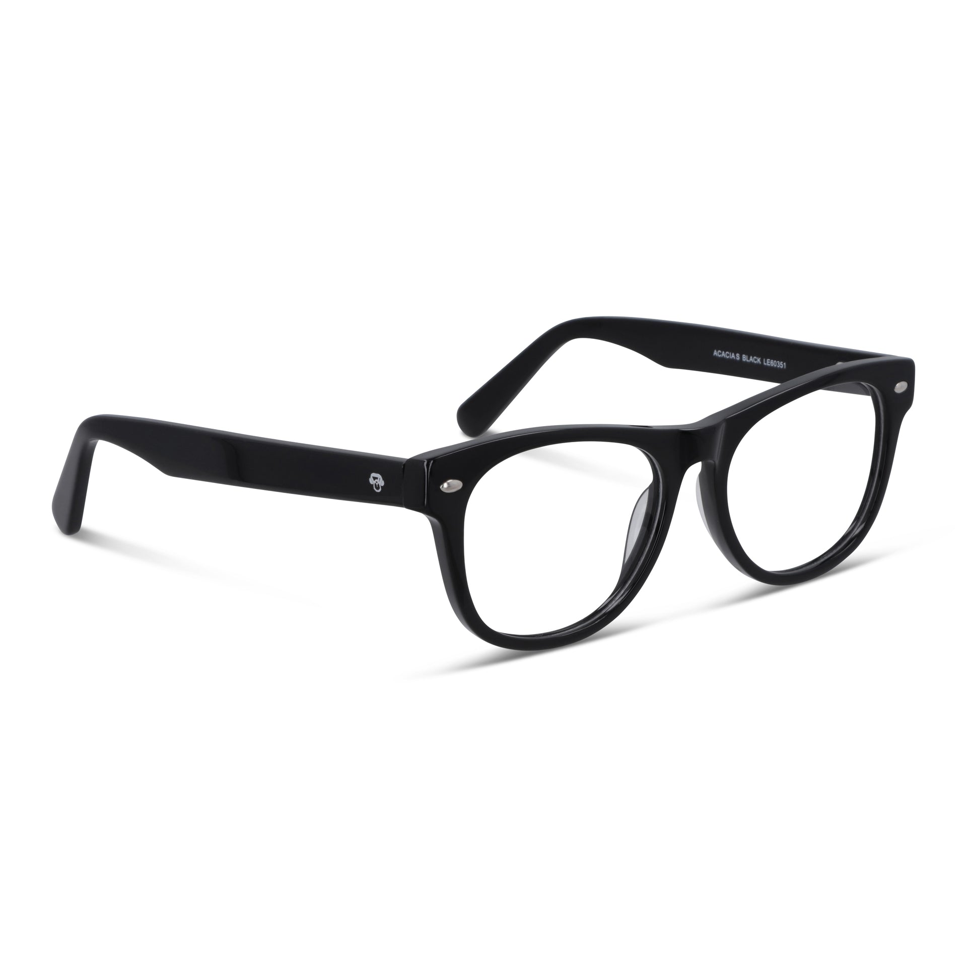 Acacia High Fit lentes de lectura hombre negro diseño frontal #color_negro