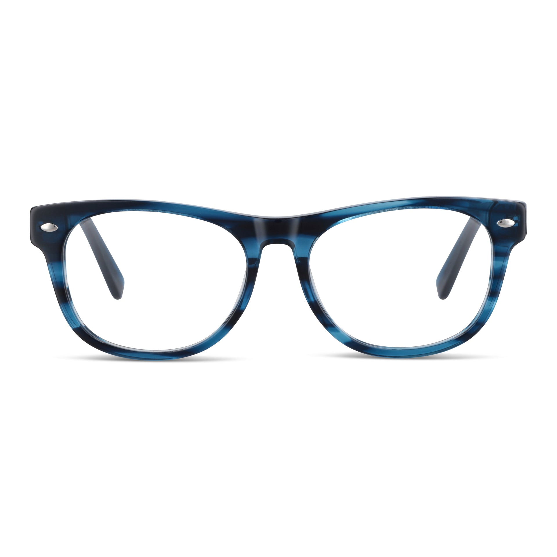 Acacia High Fit lentes filtro azul azul vista frontal diseño universal #color_azul