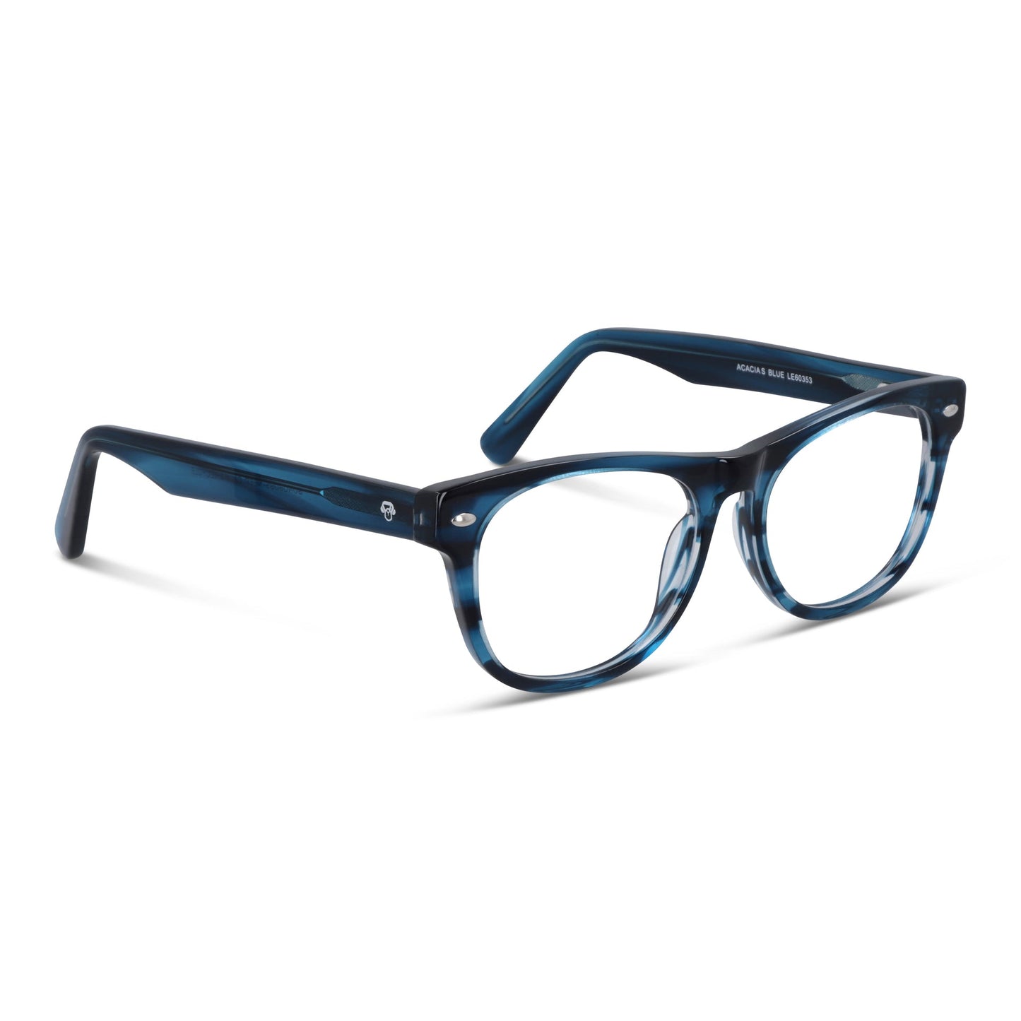 Acacia High Fit en tono azul lentes presbicia de frente diseño premium #color_azul