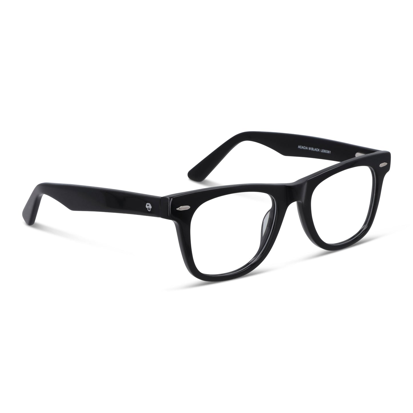Packshot frontal Acacia Low Fit lentes pregraduados color negro #color_negro