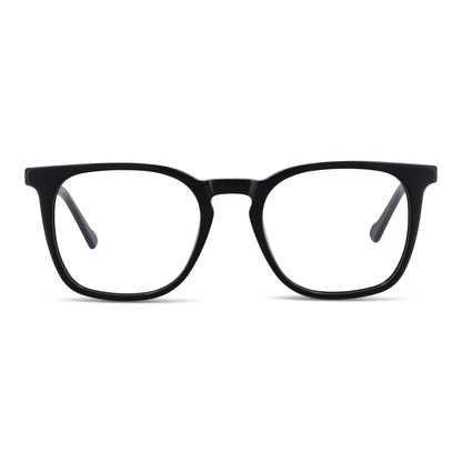 anteojos lentes para hombre y mujer de cara redonda grande acetato livianos y comodos #color_negro