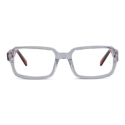 London lentes ópticos transparente vista angulada 3/4 para mujer #color_transparente