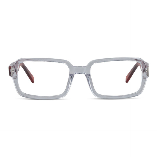 London lentes ópticos transparente vista angulada 3/4 para mujer #color_transparente