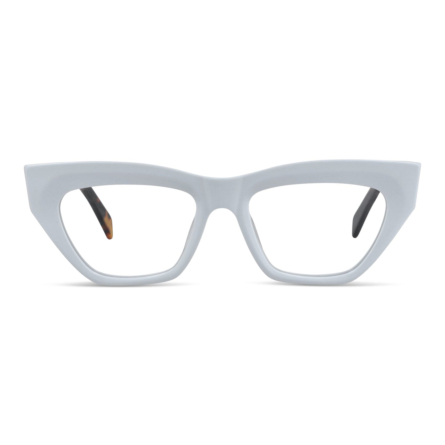 anteojos o gafas opticas para mujer lentes agatados de color blanco geometricos de moda de acetato livianos y delgados para mujer #color_blanco