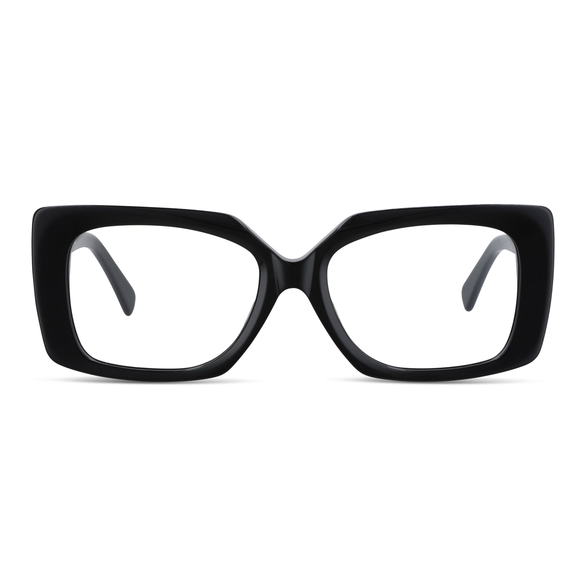 Vista angulada Domi anteojos de sol color negro con madera natural #color_negro