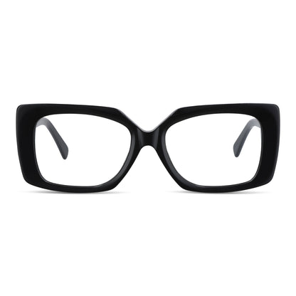 Vista angulada Domi anteojos de sol color negro con madera natural #color_negro