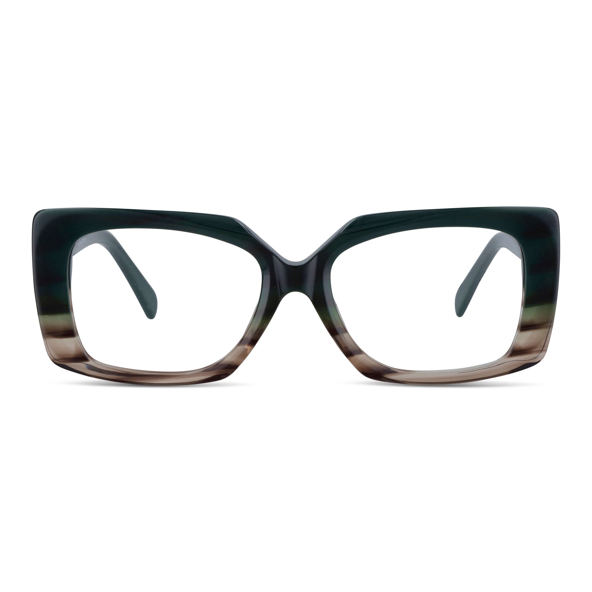 Domi lentes de sol verde vista angulada 3/4 diseño universal #color_verde