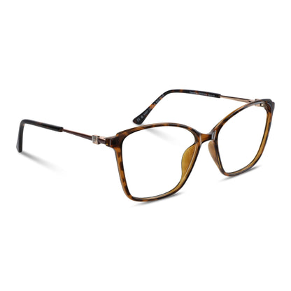 Carolina lentes luz azul carey tortoise diseño frontal para mujer #color_carey