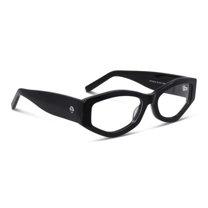 Frontal Artemisa lentes de lectura mujer tono negro bio-acetato #color_negro