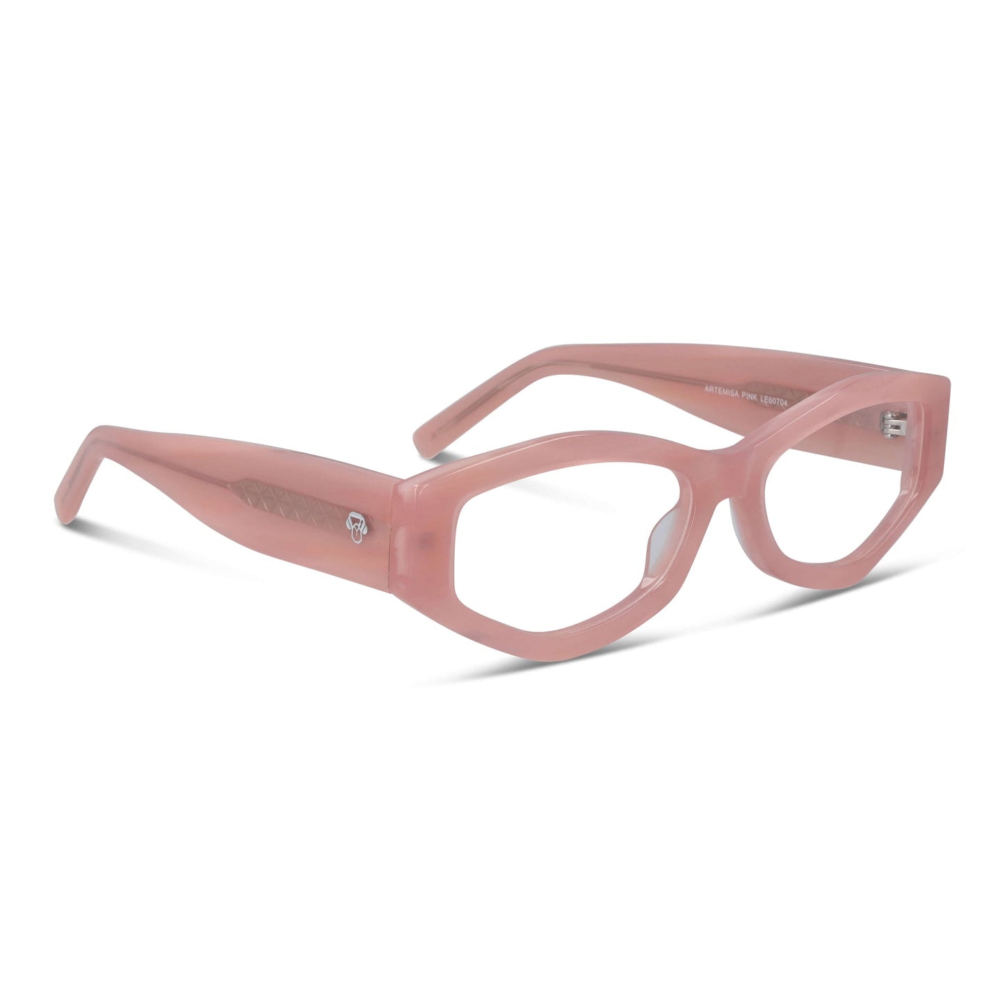 lentes anteojos o gafas opticos geometricos de moda de acetato livianos y delgados para mujer #color_pink