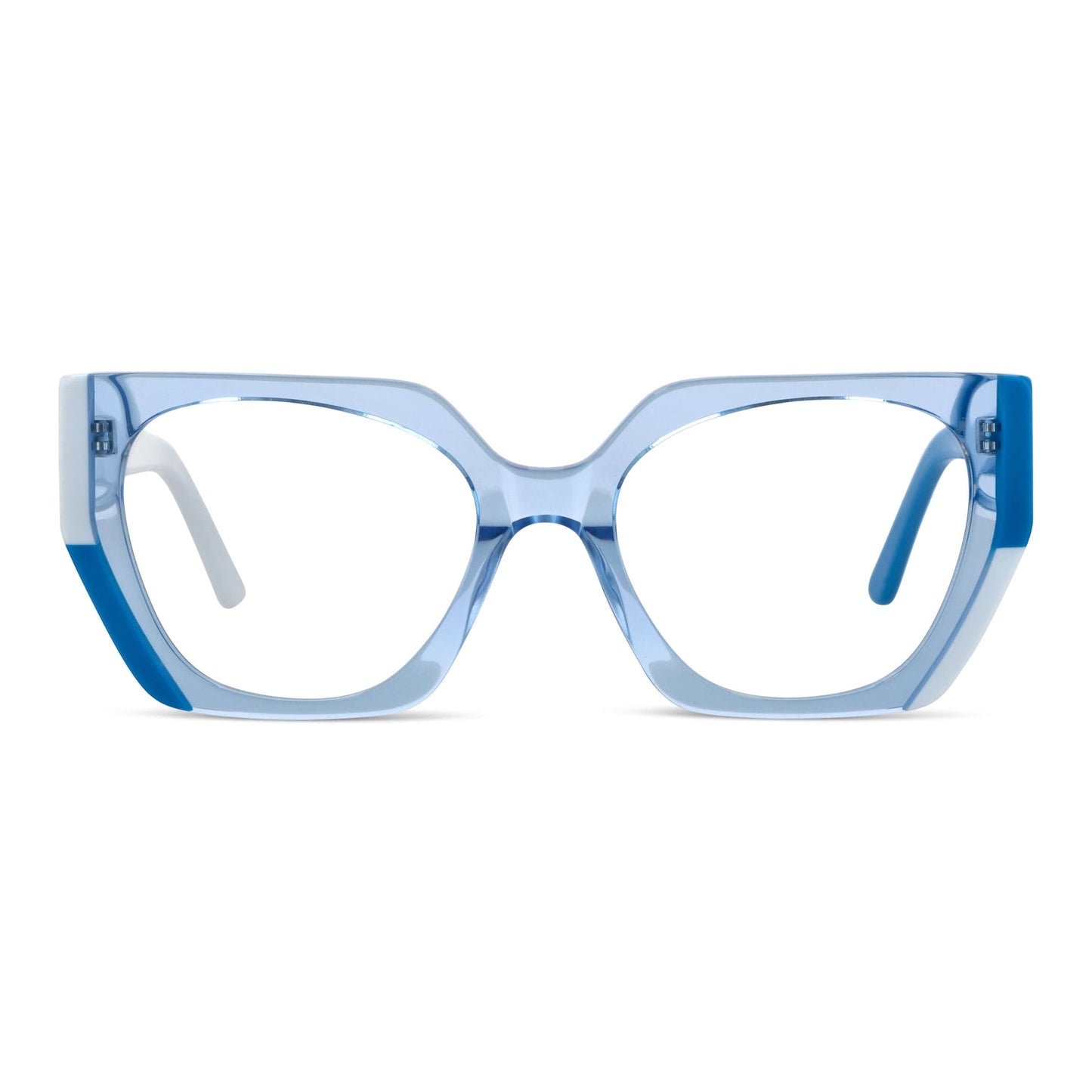 Kai Kai E.D lentes ópticos azul vista frontal estilo mujer #color_azul