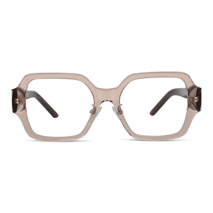 Venus lentes de sol champagne vista frontal diseño universal #color_champagne