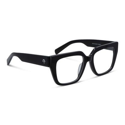 anteojos marcos ópticos oversize xl para mujer de cara redonda grande #color_negro