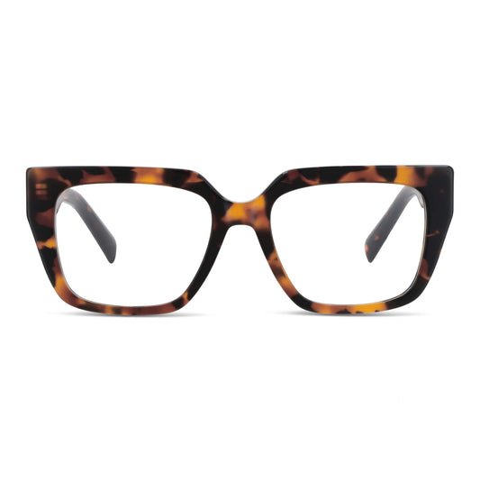 anteojos marcos ópticos oversize xl para mujer de cara redonda grande #color_carey