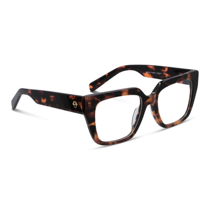 Vista frontal de Kai Kai lentes ópticos hombre color carey tortoise #color_carey