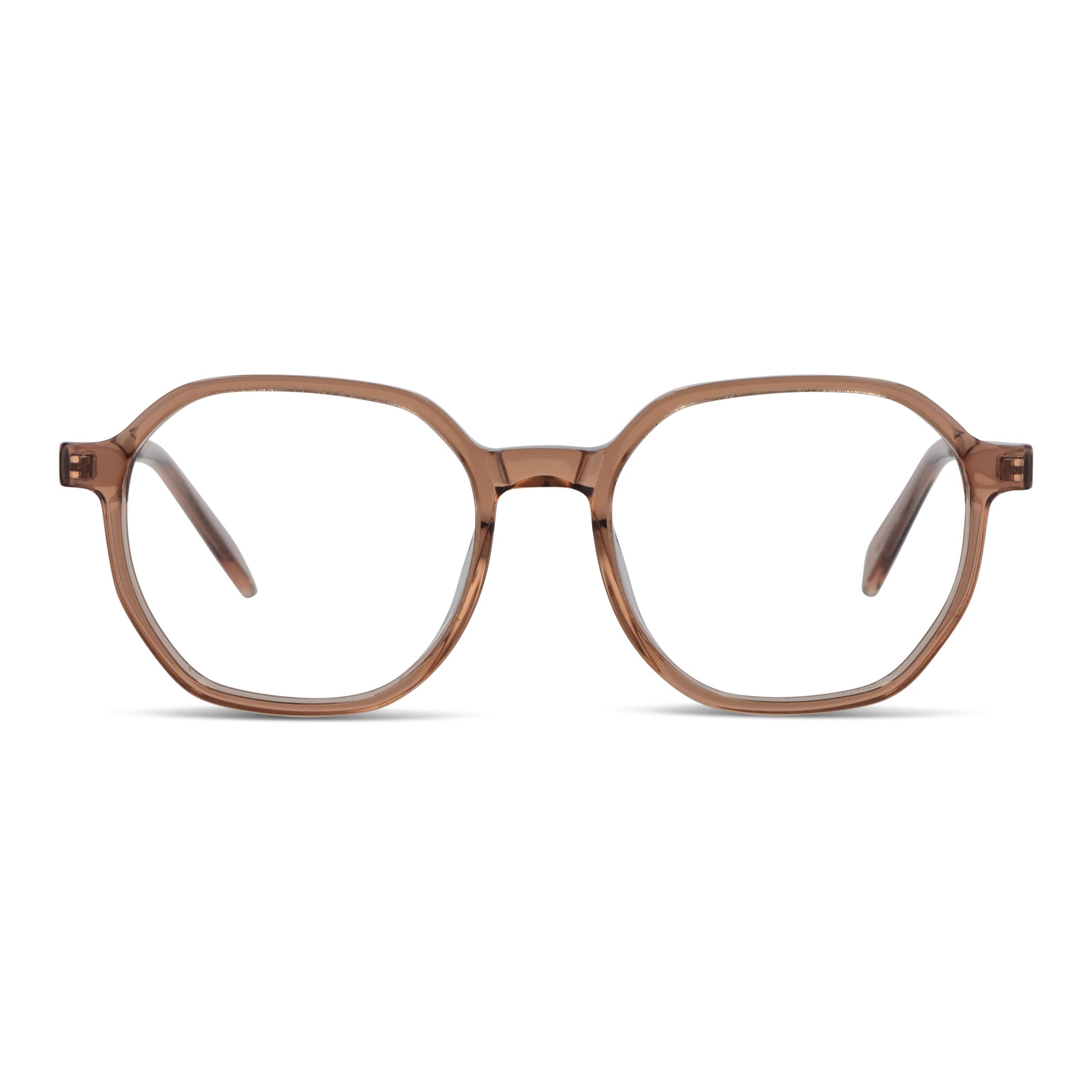 Frontal Galápagos Steel lentes ópticos hombre champagne claro bisagra reforzada #color_champagne