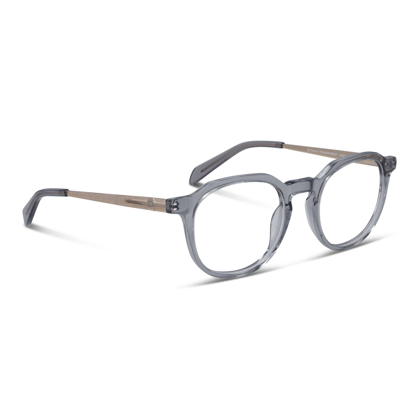 Octavia Steel anteojos con receta transparente diseño frontal para mujer #color_transparente