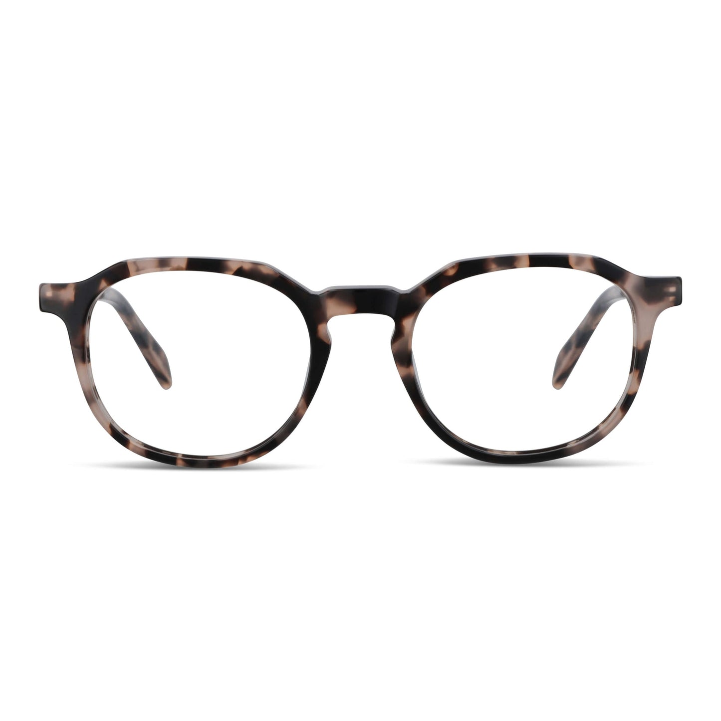 Octavia Steel lentes ópticos marble vista frontal diseño universal #color_marble