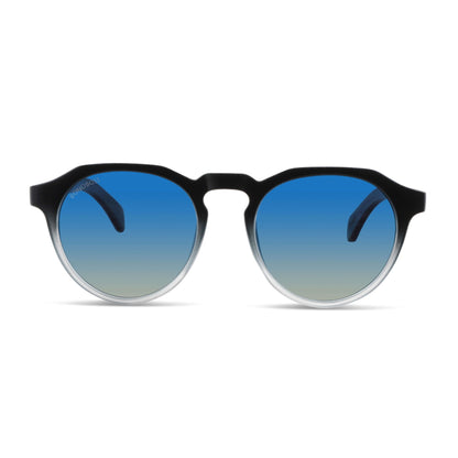 Galápagos lentes polarizados vista angulada 3/4 para mujer #color_gradiente-black