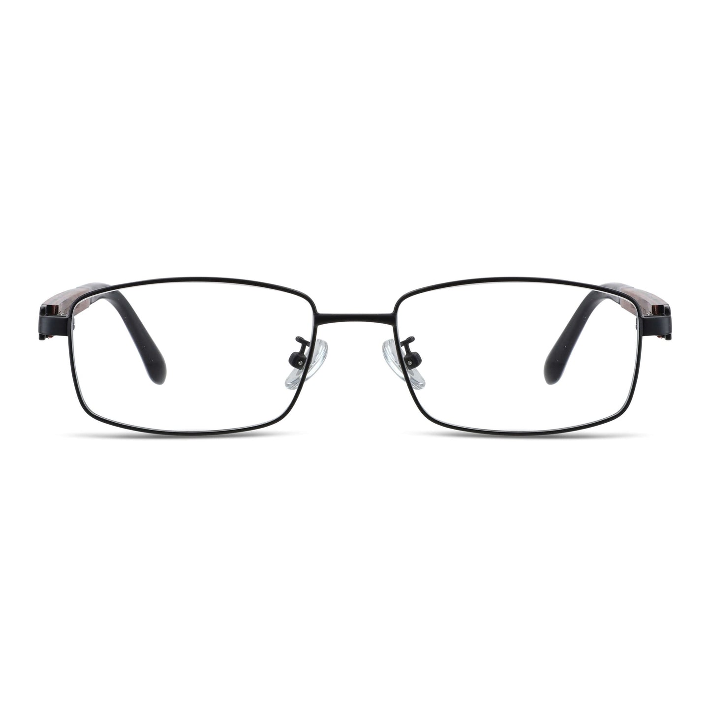  lentes metalicos rectangulares acero inoxidable madera opticos receta bifocales multifocales hombre mujer retro vision sustentable mayorista distribuidor.jpg #color_negro