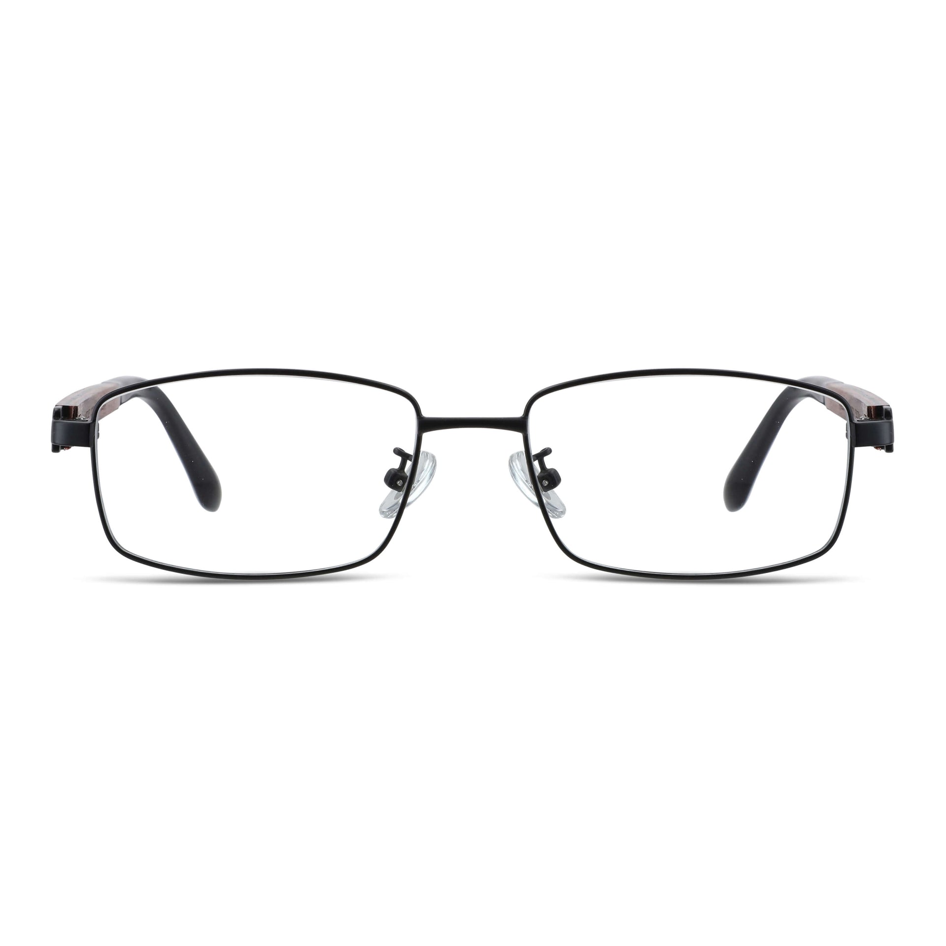 Pablo lentes graduados negro vista angulada 3/4 para mujer #color_negro