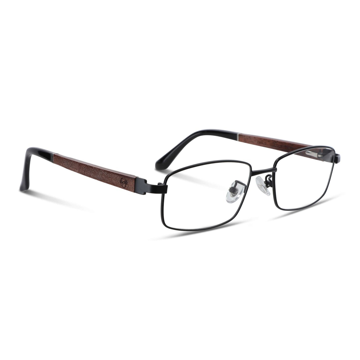 Pablo gafas ópticos negro perspectiva 3/4 para mujer #color_negro