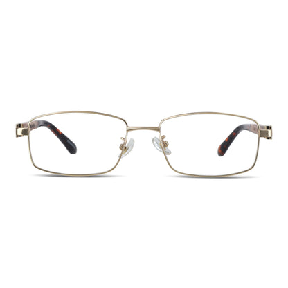 lentes metalicos rectangulares acero inoxidable madera opticos receta bifocales multifocales hombre mujer retro vision sustentable mayorista distribuidor dorado.jpg #color_dorado