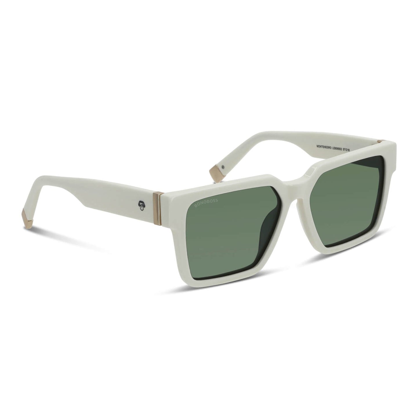 montenegro blanco polarizado anteojos de sol cuadrados para hombre y mujer de cara redonda precios mayoristas para optica con o sin receta opticos
