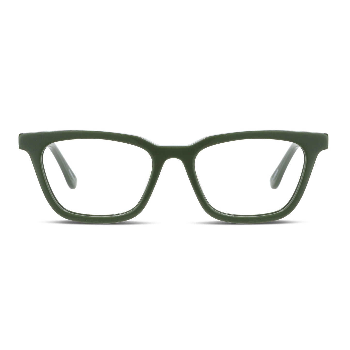 Vista frontal de Oliver lentes ópticos hombre color verde #color_verde