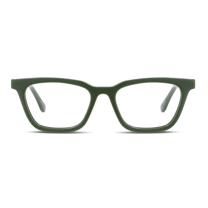 Vista frontal de Oliver lentes ópticos hombre color verde #color_verde