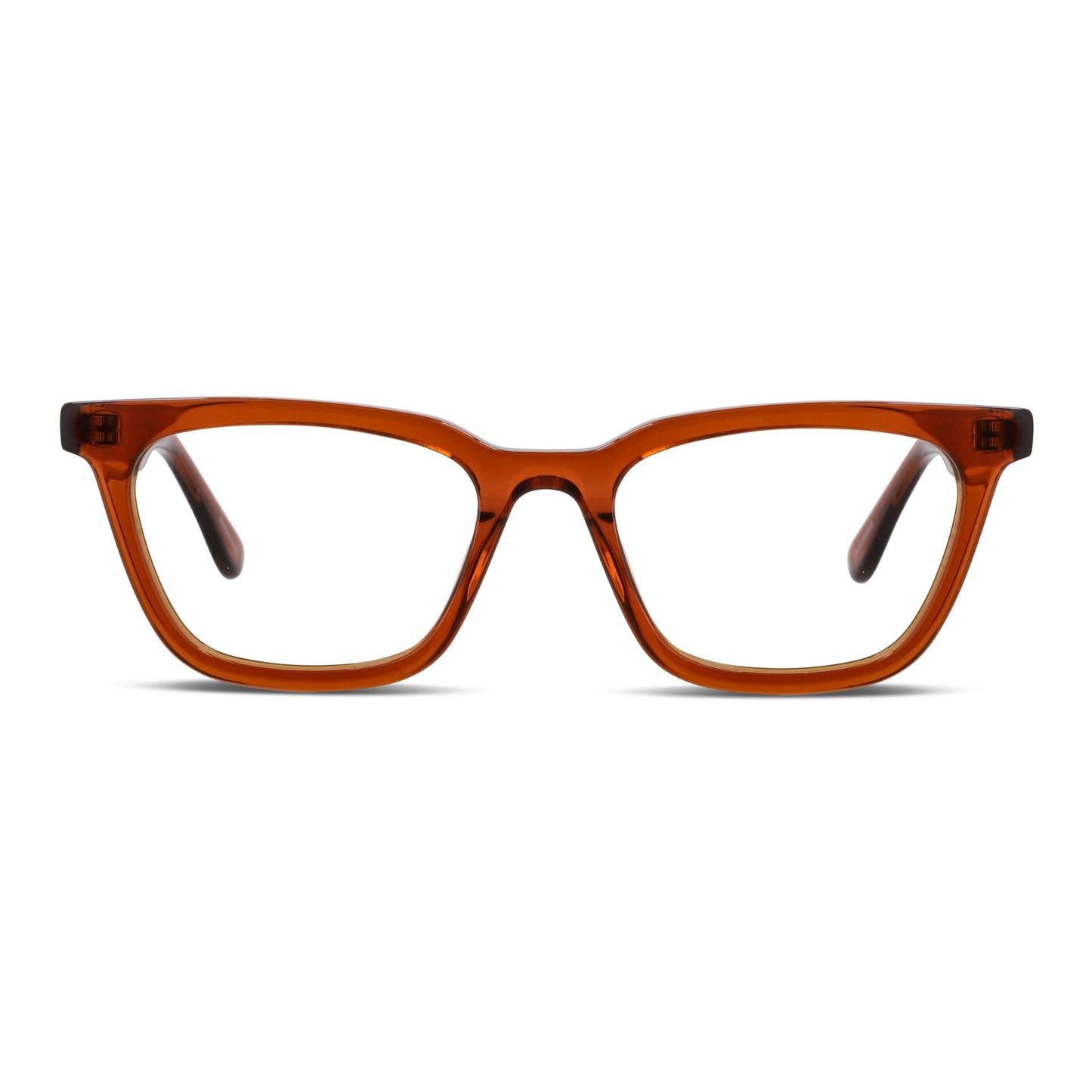 Vista frontal Oliver marcos ópticos color marrón #color_brown