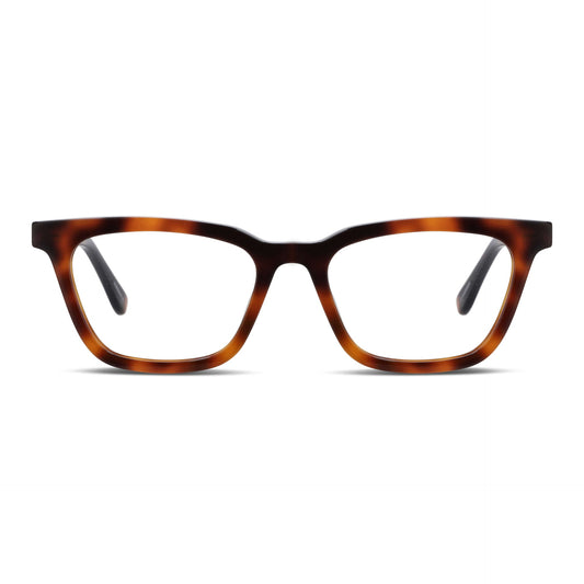 Oliver lentes ópticos carey tortoise vista frontal diseño universal #color_carey