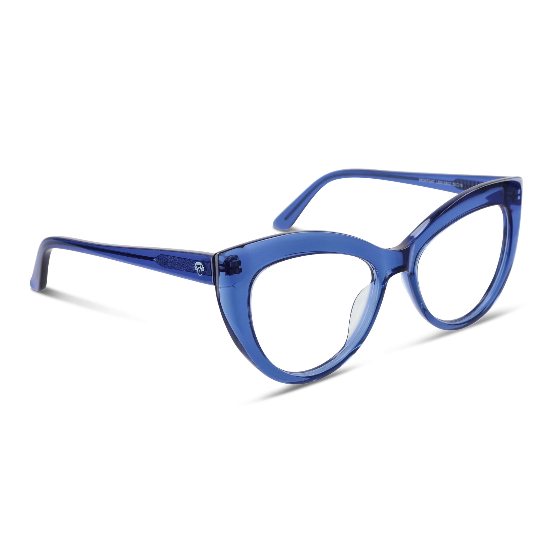 Frontal Montgat lentes ópticos hombre azul vibrante bisagra reforzada #color_azul