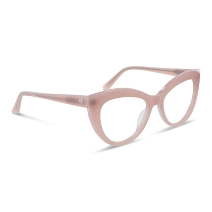 Montgat lentes graduados rosado vista frontal para mujer #color_rosado