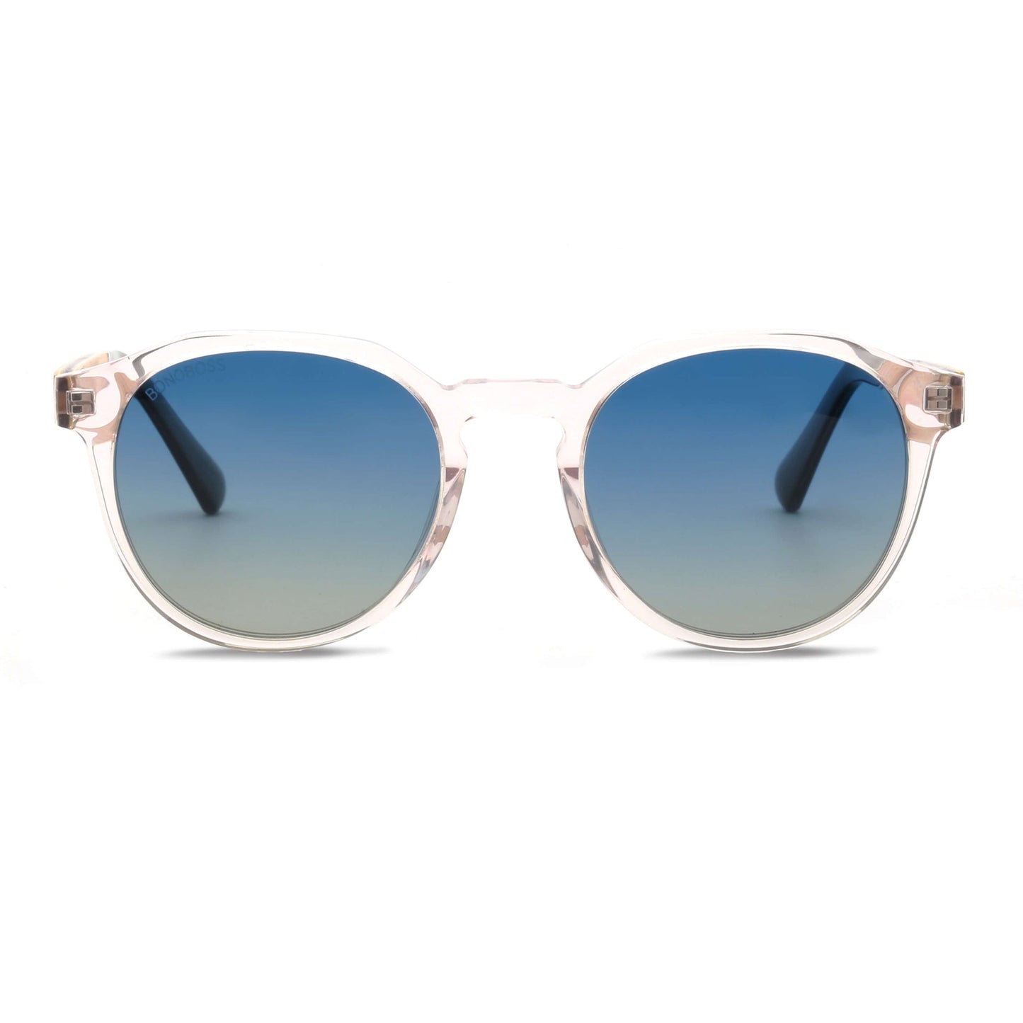 anteojos de acetato y madera reciclada con lentes polarizadas para hombre y mujer sustentables #color_transparente