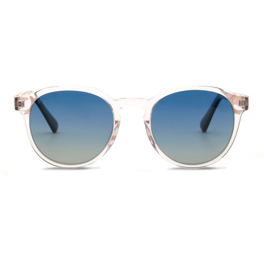 anteojos de acetato y madera reciclada con lentes polarizadas para hombre y mujer sustentables #color_transparente