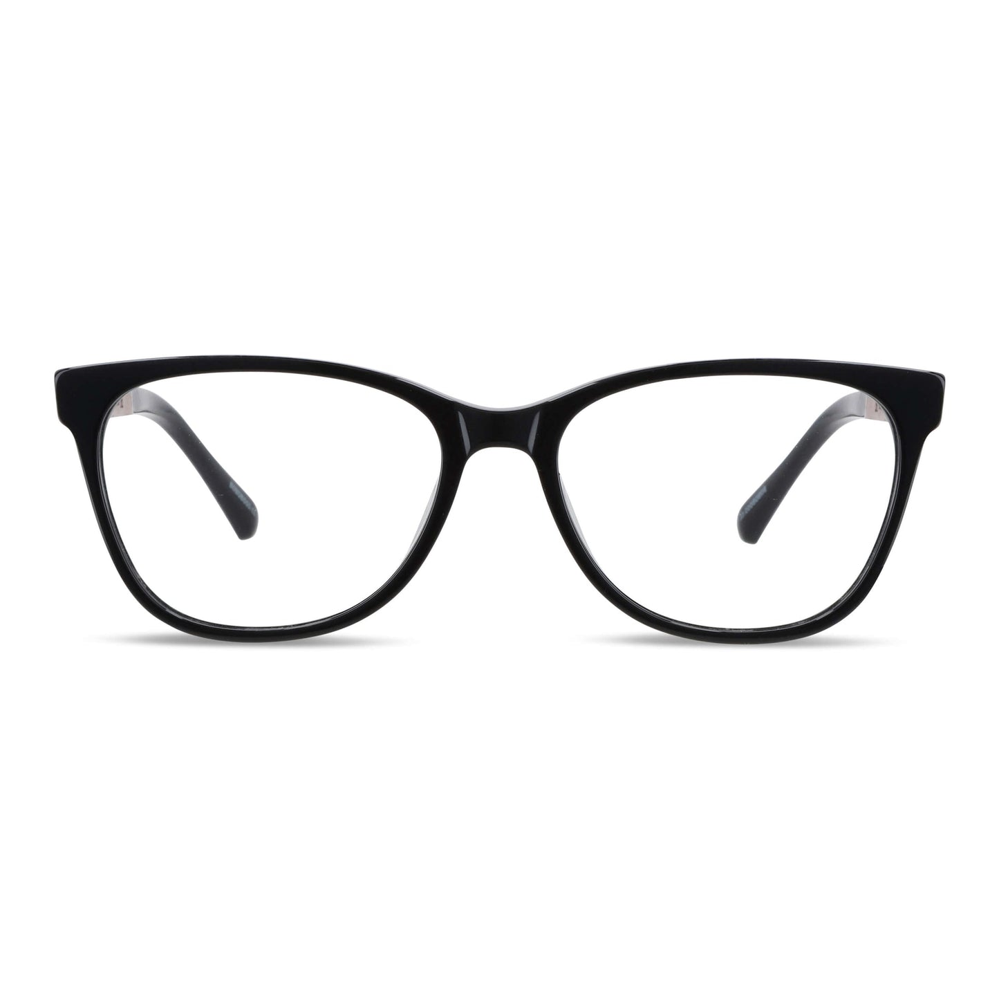 Frontal Hanga Roa lentes ópticos hombre tono negro bisagra reforzada #color_negro