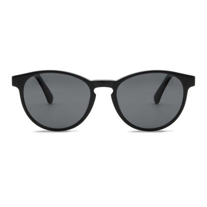 Chiloé 220 lentes de sol UV400 acabado tono negro estilo retro para hombre y mujer #color_negro