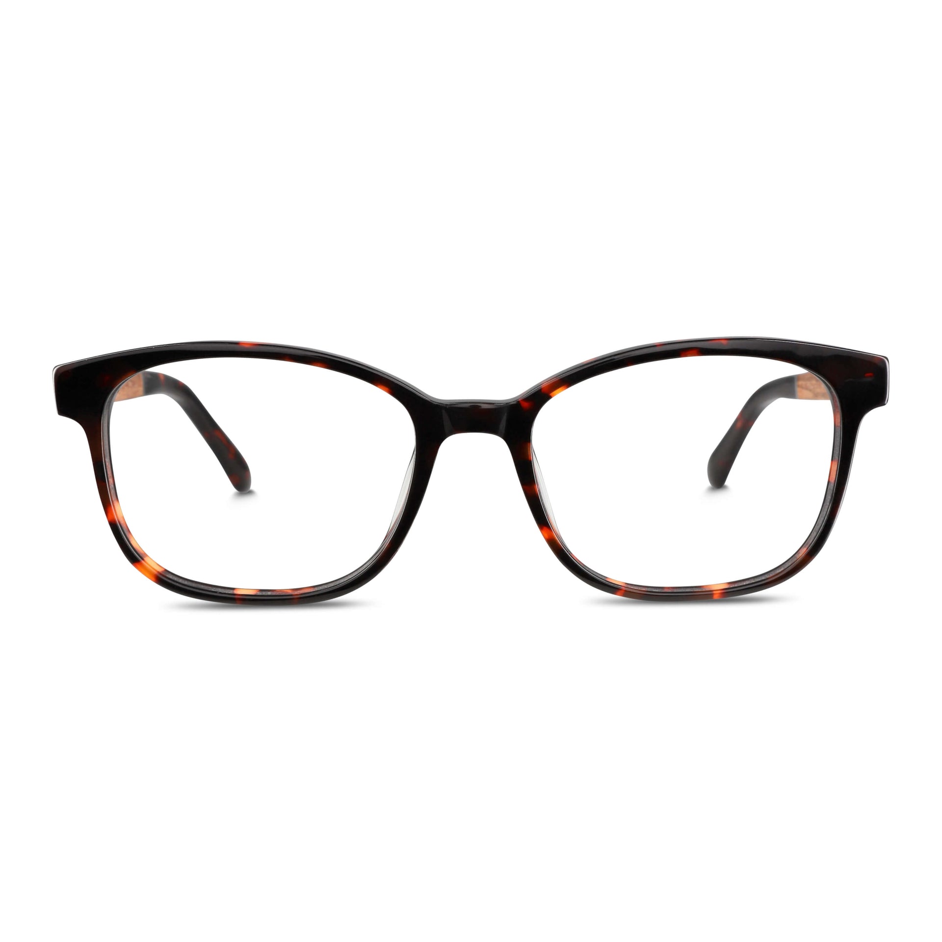 Vista frontal de Hanga Roa Low Bridge lentes ópticos hombre color carey tortoise #color_carey