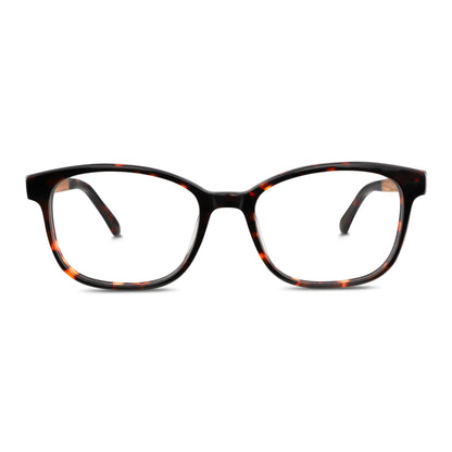 Vista frontal de Hanga Roa Low Bridge lentes ópticos hombre color carey tortoise #color_carey