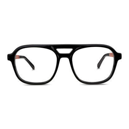 Orson anteojos ópticos negro diseño frontal para mujer #color_negro