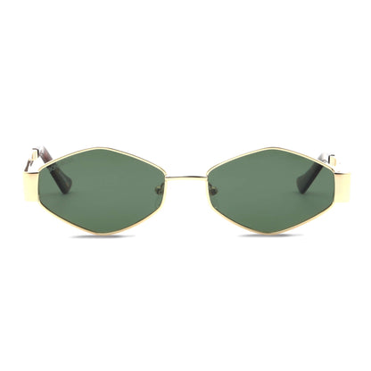 anteojos gafas de sol lentes polarizados dorados con g15 geometricos de moda italiana originales diseñador #color_g15