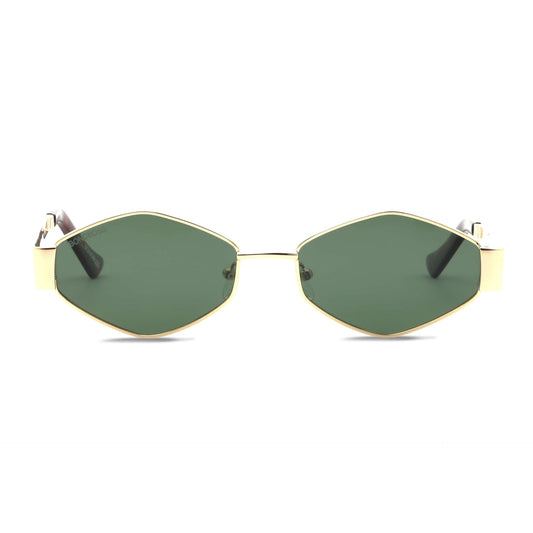 anteojos gafas de sol lentes polarizados dorados con g15 geometricos de moda italiana originales diseñador #color_g15