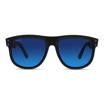 Cristal espejado azul GirlFriend Reverse lentes de sol mujer vista de frente #color_espejado-azul