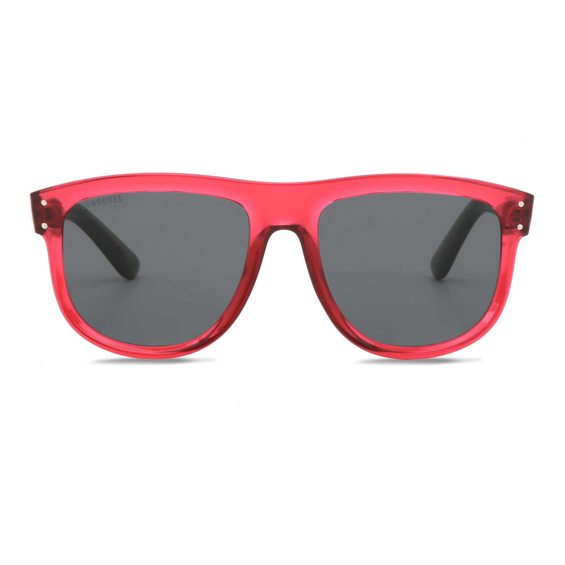 Vista frontal de GirlFriend Reverse gafas polarizadas color rojo para mujer #color_rojo
