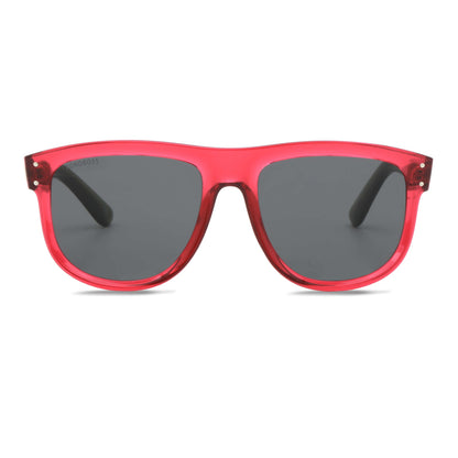 Vista frontal de GirlFriend Reverse gafas polarizadas color rojo para mujer #color_rojo